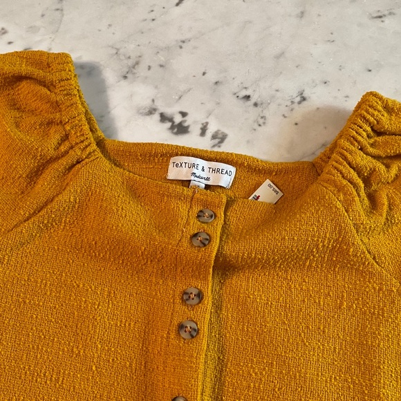 Madewell Texture & Thread Cap-Sleeve Dress - Picture 5 of 6